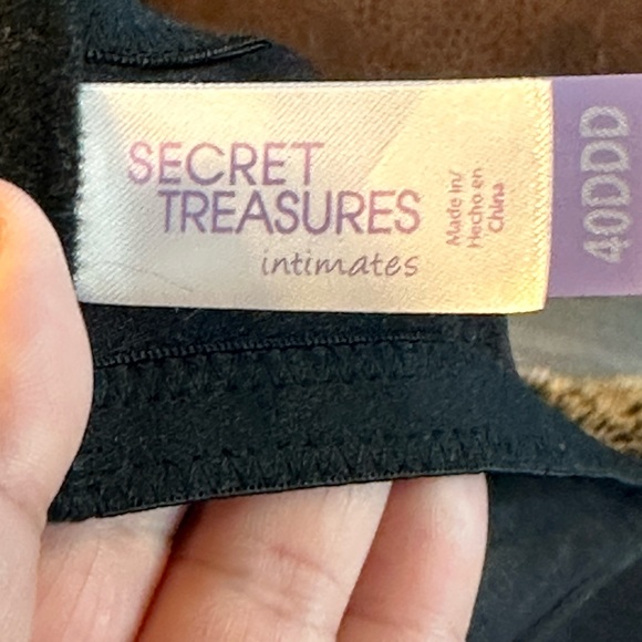 Secret Treasures Black Underwire Bra, size 40 DDD - Picture 3 of 5